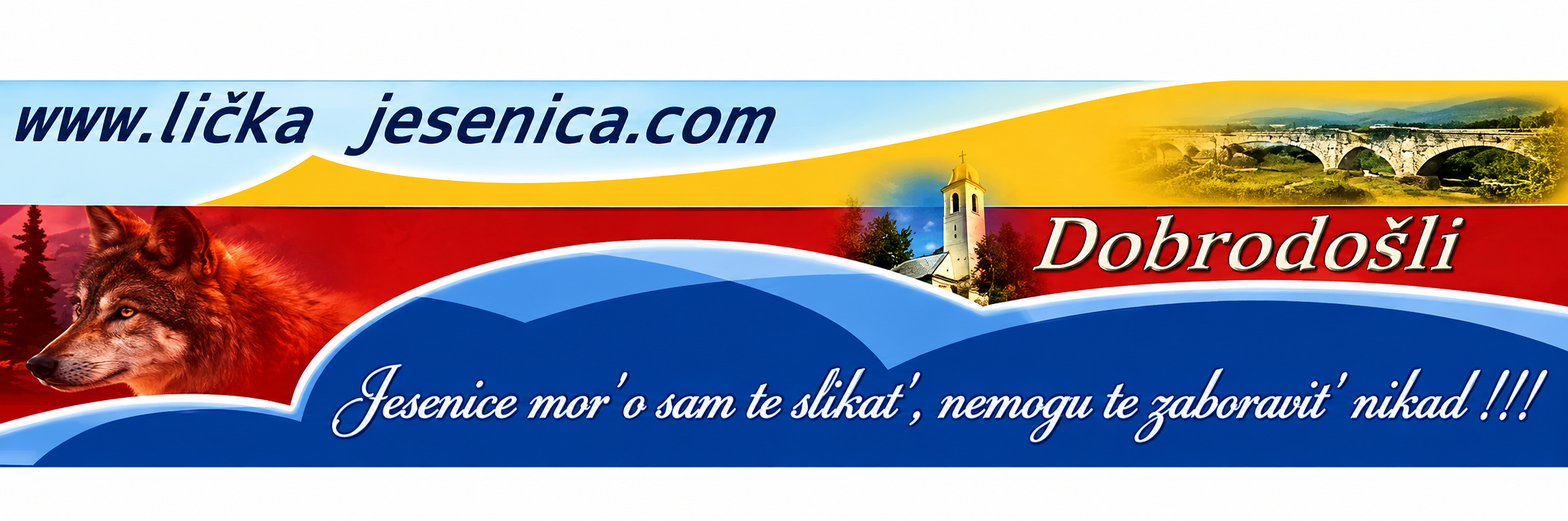Originalni izgled web stranice Lička Jesenica COM iz 2006. godine